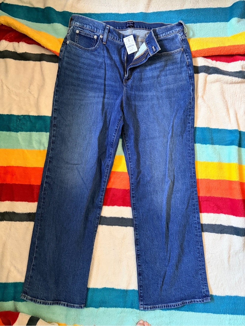 Classic Women’s Straight-Leg Jeans in Dark Blue J. Crew Factory